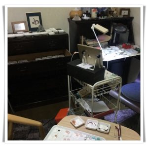 お客様の前で制作します